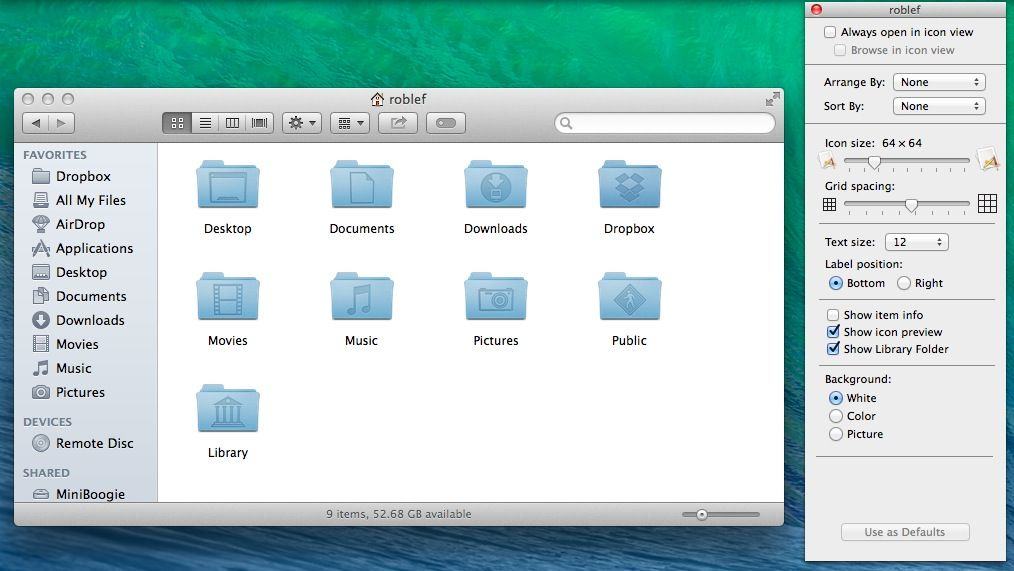 access home folder in finder for mac
